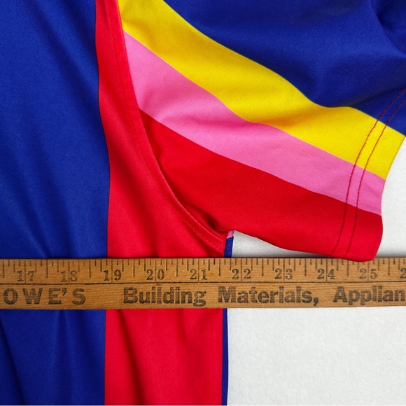 Odd Culture Cool Bear Tee Shirt Men's Size XL Multicolor Color block Y2K Retro - Picture 15 of 16